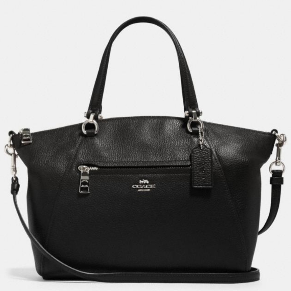 NWT Coach 79997 Small Prairie Pebble Leather Satch